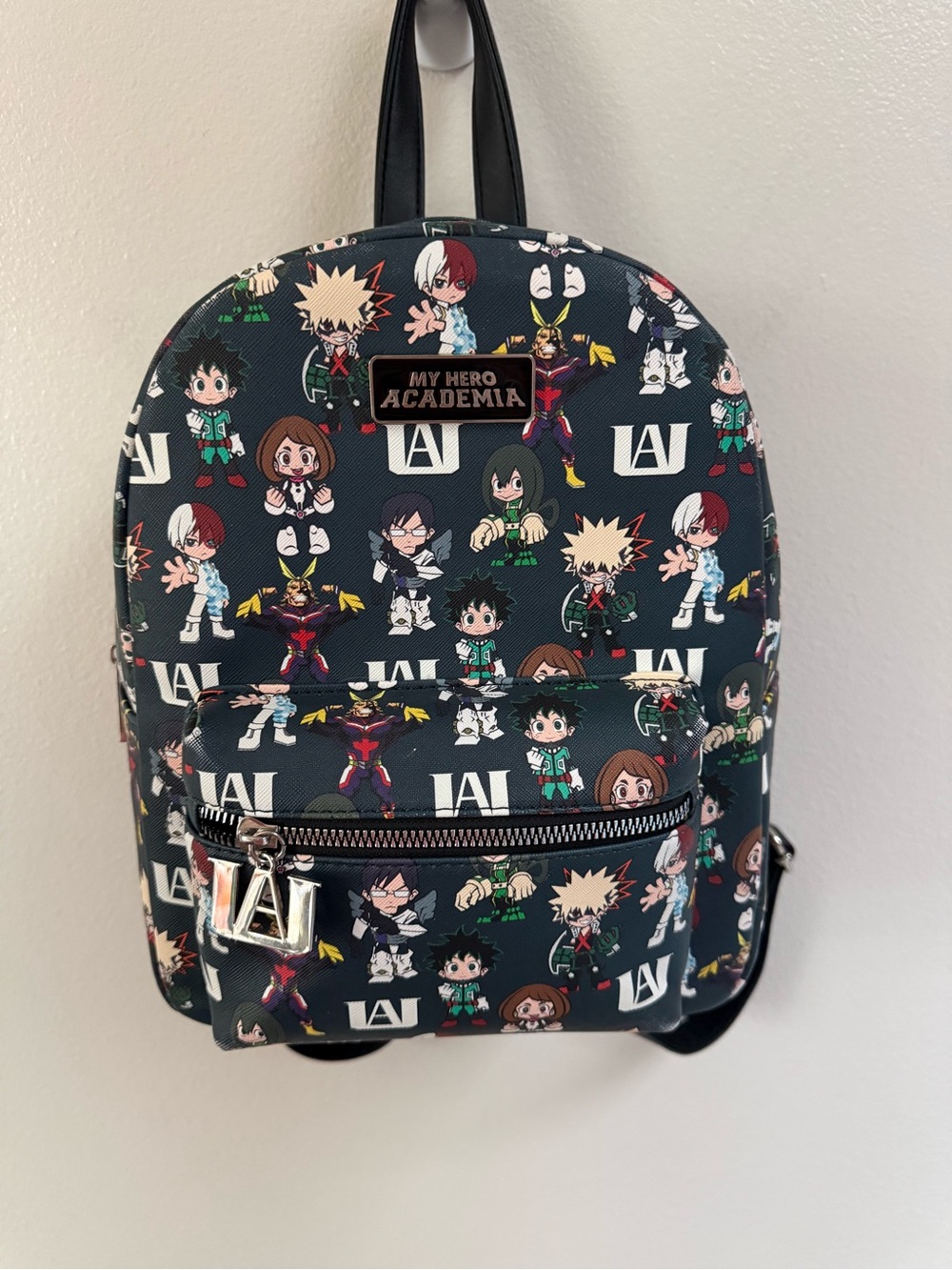 My Hero Academia Black Character Print Mini Backpack
